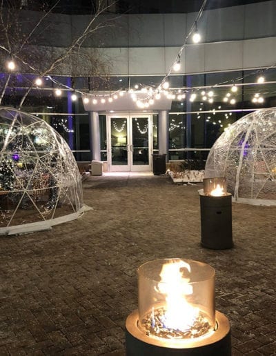 Igloos In The Courtyard