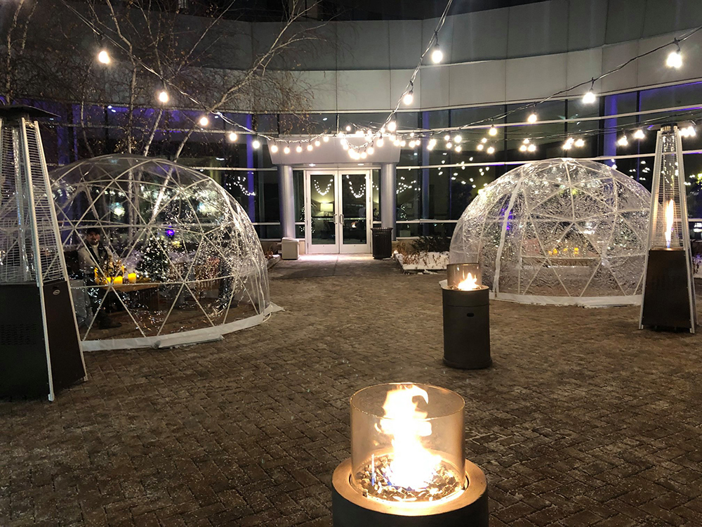 Igloos In The Courtyard